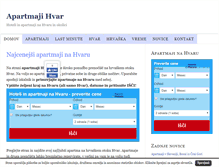 Tablet Screenshot of apartmajihvar.com